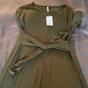 Olive green Lex dress